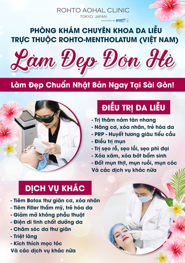 Làm đẹp đón hè chuẩn Nhật Bản ngay tại Sài Gòn tại Rohto Aohal Clinic Làm đẹp đón hè chuẩn Nhật Bản ngay tại Sài Gòn tại Rohto Aohal Clinic