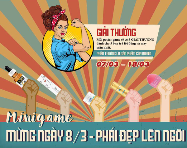 Minigame: Mừng ngày 8/3, phái đẹp lên ngôi Minigame: Mừng ngày 8/3, phái đẹp lên ngôi