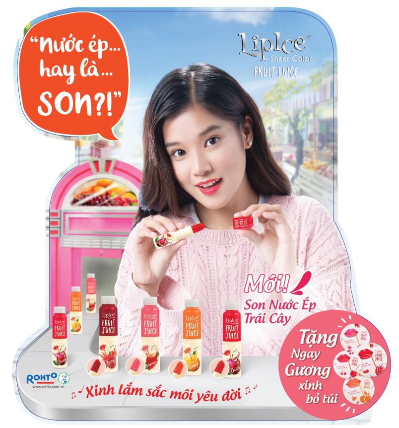 mua son Lipice Sheer Color Fruit Juice tặng gương xinh