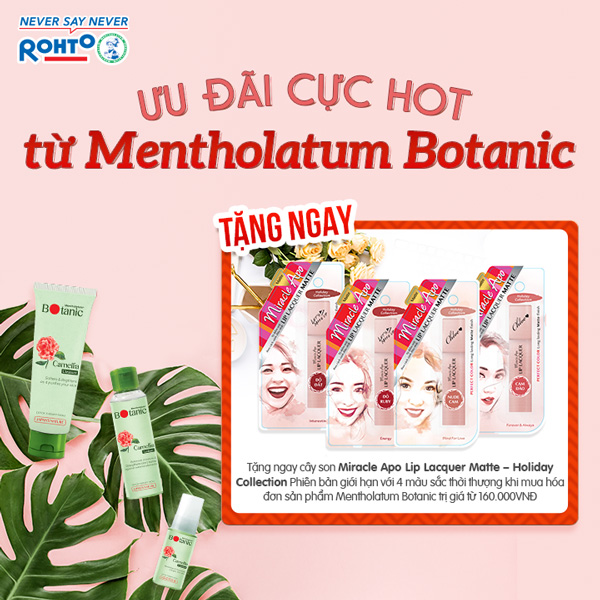 Ưu đãi cực hot từ Mentholatum Botanic Ưu đãi cực hot từ Mentholatum Botanic